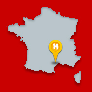Localisation de la ville de Montpellier